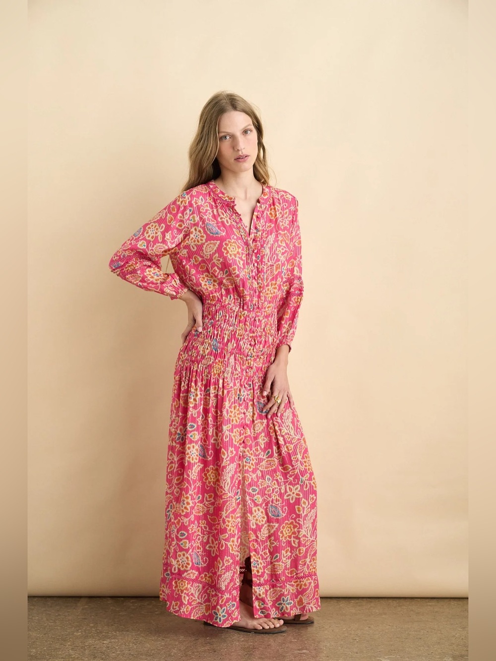 Sonmer Uma Dress Fuschia